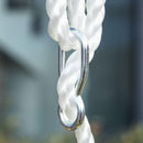 Altalena da Giardino 4 Posti 290x180x196 cm con Cavallina in Metallo