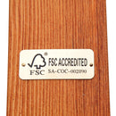 Amaca da Giardino 2 Posti 200x150x45 cm in Legno e Cotone Bianco