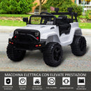 Macchina Elettrica per Bambini 12V Fuoristrada Bianca