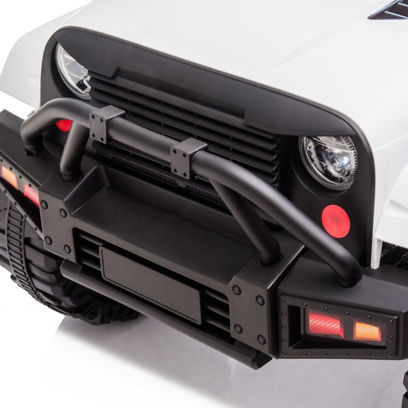 Macchina Elettrica per Bambini 12V Fuoristrada Bianca