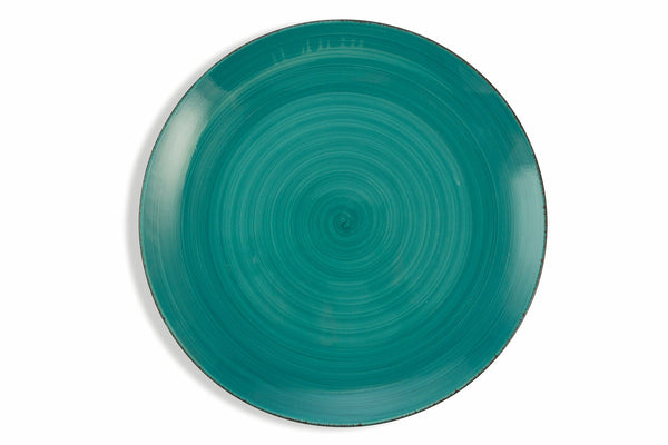 Set 6 Speiseteller aus Steinzeug Ø27x3,5 cm Villa d'Este Home Tivoli Baita Azzurri acquista