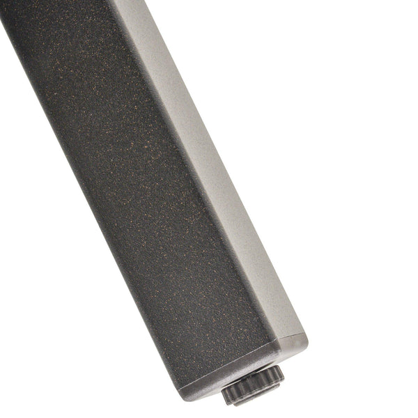 Set aus Couchtisch und 2 Gartenstühlen aus schwarzem Stahl sconto