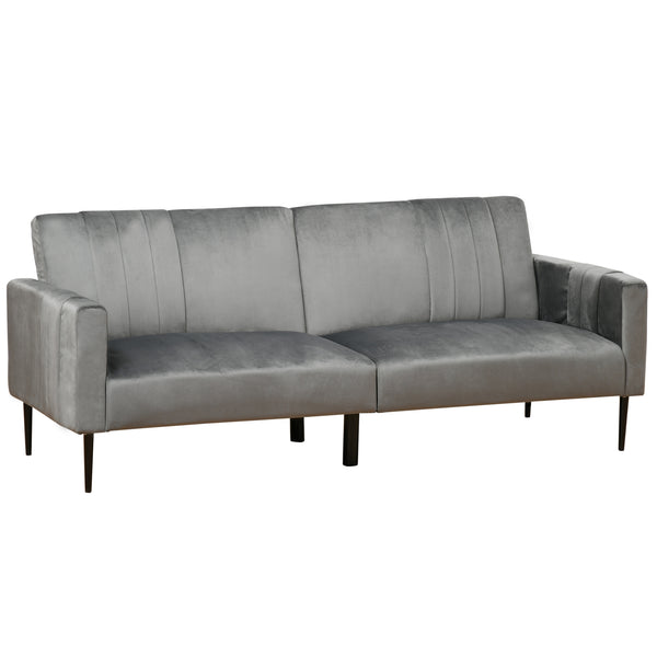 3-Sitzer-Sofa 203 x 84 x 83 cm in dunkelgrauem Samt online