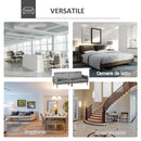 Divano 3 Posti 203x84x83 cm in Velluto Grigio Scuro