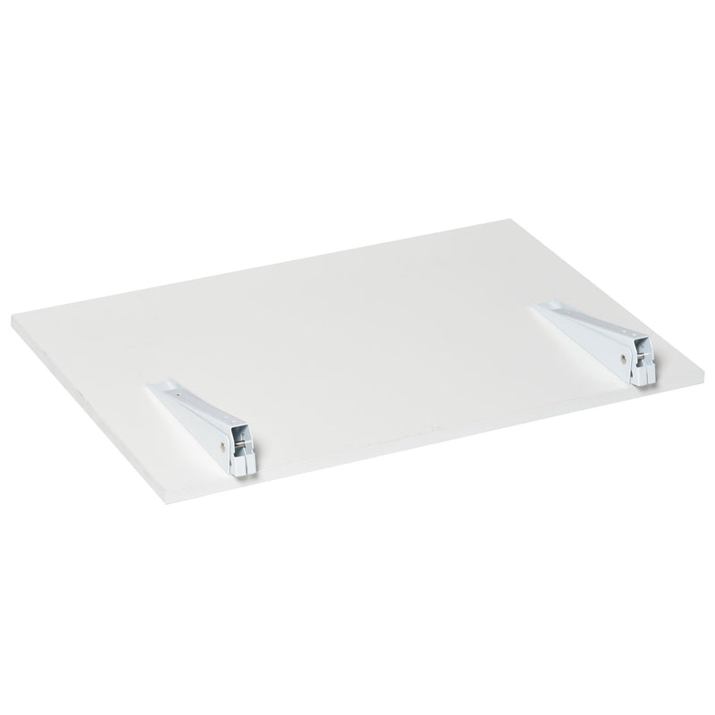 Tavolino da Parete Pieghevole Salvaspazio 60x40x20 cm in MDF Bianco