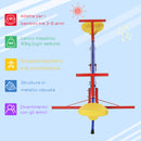 Altalena per Bambini da Giardino 182x77x43 cm in Metallo Multicolor