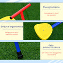 Altalena per Bambini da Giardino 182x77x43 cm in Metallo Multicolor