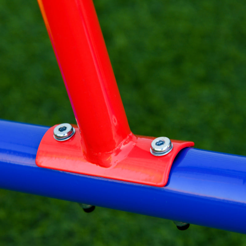 Altalena per Bambini da Giardino 182x77x43 cm in Metallo Multicolor