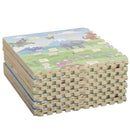Tappeto Puzzle in EVA 24 Pezzi 61x61 cm Multicolore