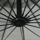 Ombrellone da Giardino Ø2,96m in Metallo e Poliestere Grigio