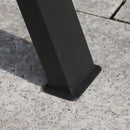 Dondolo 2 Posti da Giardino 138x106x174 cm in Acciaio e Poliestere Beige