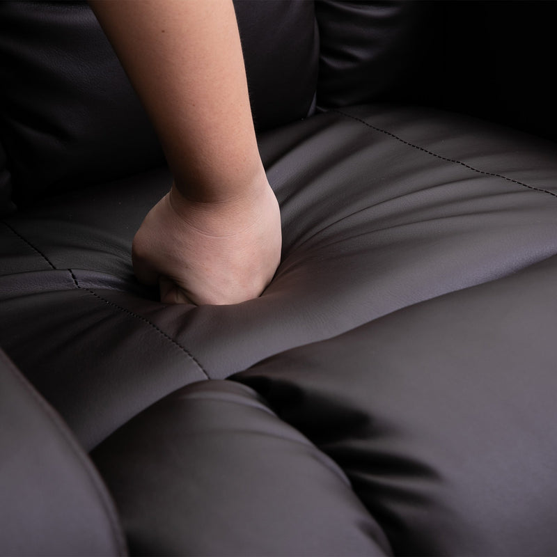 Poltrona Relax Massaggiante Riscaldante in Similpelle Marrone