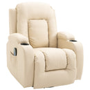 Poltrona Relax Massaggiante in Similpelle in Similpelle Beige