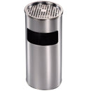 Cestino Gettacarte Posacenere Ø21 cm in Acciaio per Interno Esterno