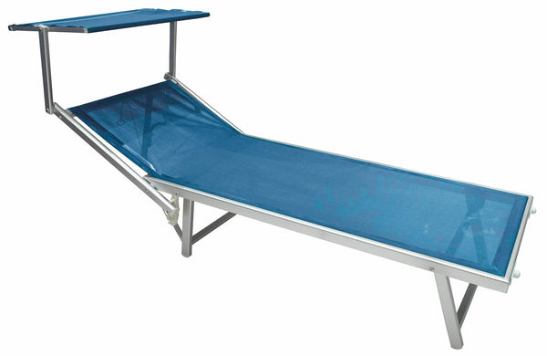 Soriani Aluminium Garten-Sonnenliege Riccione Blau acquista