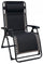 Zero Gravity Reclining Folding Liegestuhl 165 x 79 x 117 h cm in Metall und schwarzem Oxford