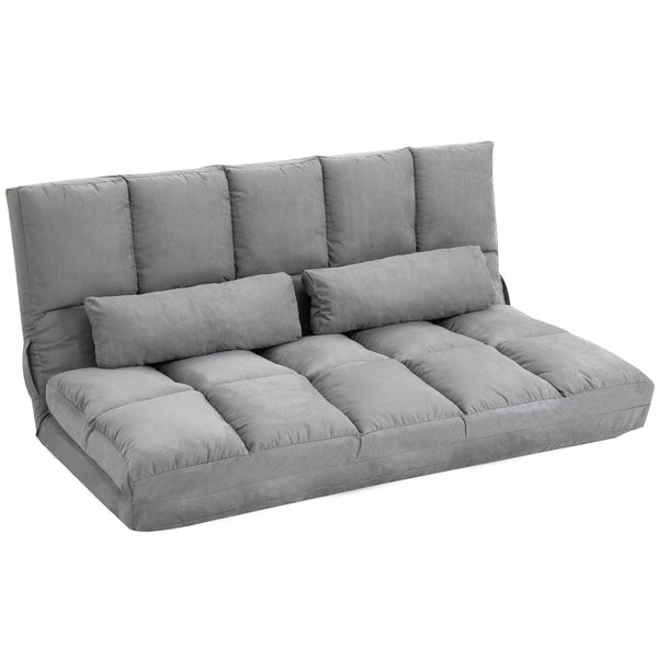 Klappbares Schlafsofa 130 x 73 x 60 cm, hellgrau, verstellbare Rückenlehne online