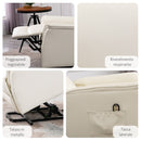 Poltrona Alzapersona Elettrica 1 Motore in Similpelle Crema