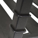 Sedia a Dondolo con Braccioli 68,5x87x113 cm in Acciaio Nero