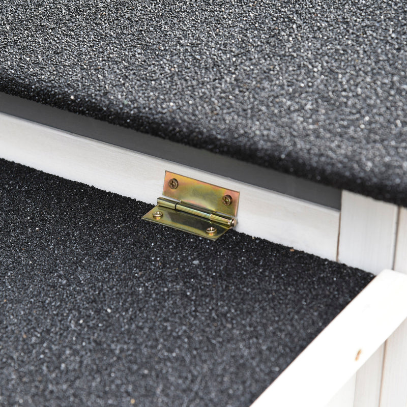 Pollaio Gabbia per Galline da Esterno 176,5x65,5x100 cm con Area Aperta Recitanta Grigio