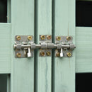 Copri Bidoni Spazzatura da Giardino 131x85x125 cm con Coperchio in Legno di Abete Verde Chiaro