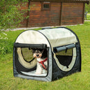 Trasportino per Cani e Gatti Pieghevole 61x46x51 cm in Oxford e PVC Grigio