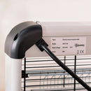 Zanzariera Elettrica 2 Lampade LED 20W Argento e Nero