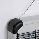 Zanzariera Elettrica 2 Lampade LED 15W Grigio