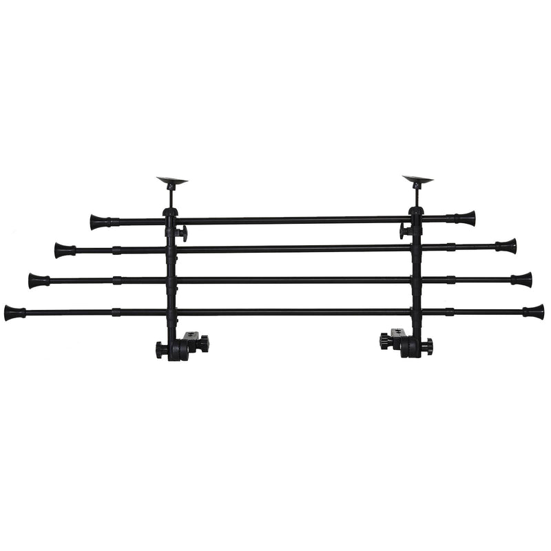 Griglia Divisoria Regolabile per Trasporto Cani per Auto Nera