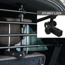 Griglia Divisoria Regolabile per Trasporto Cani per Auto Nera