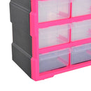 Cassettiera Portaminuterie 39 Cassetti 38x16x47,5 cm in Polipropilene Rosa