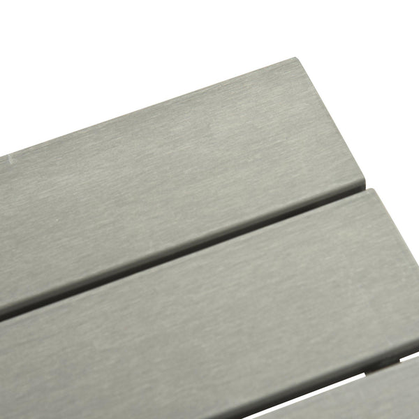 acquista Garden Lounge Set Sofa 2 Hocker und Couchtisch aus grauem Rattan