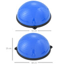 Balance Ball con 2 Elastici e Pompa per Allenamento e Riabilitazione Muscolare Blu