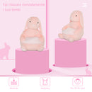 Poltroncina per Bambini 60x50x59 cm in Peluche Coniglio Rosa