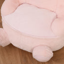 Poltroncina per Bambini 60x50x59 cm in Peluche Coniglio Rosa