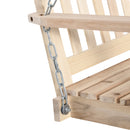 Dondolo 2 Posti Sospeso 119x65x61 cm in Legno