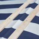 Sabbiera da Esterno con Tettuccio Parasole 106x106x121 cm in Legno Bianco e Blu