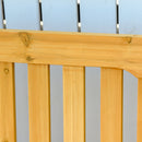 Panchina 2 Posti a Dondolo da Giardino 124x76x95 cm in  Legno