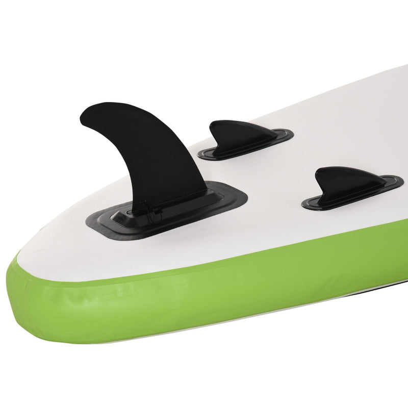 SUP Tavola Stand Up Paddle Gonfiabile 305x80x15 cm per Adulti e Teenager Verde e Bianco