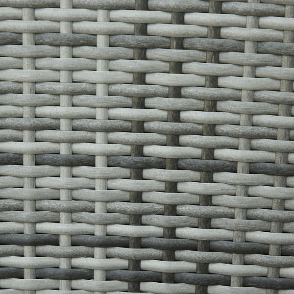 prezzo Klappbarer Gartenstuhl 59 x 68 x 107 cm aus Aluminium und grauem Rattan