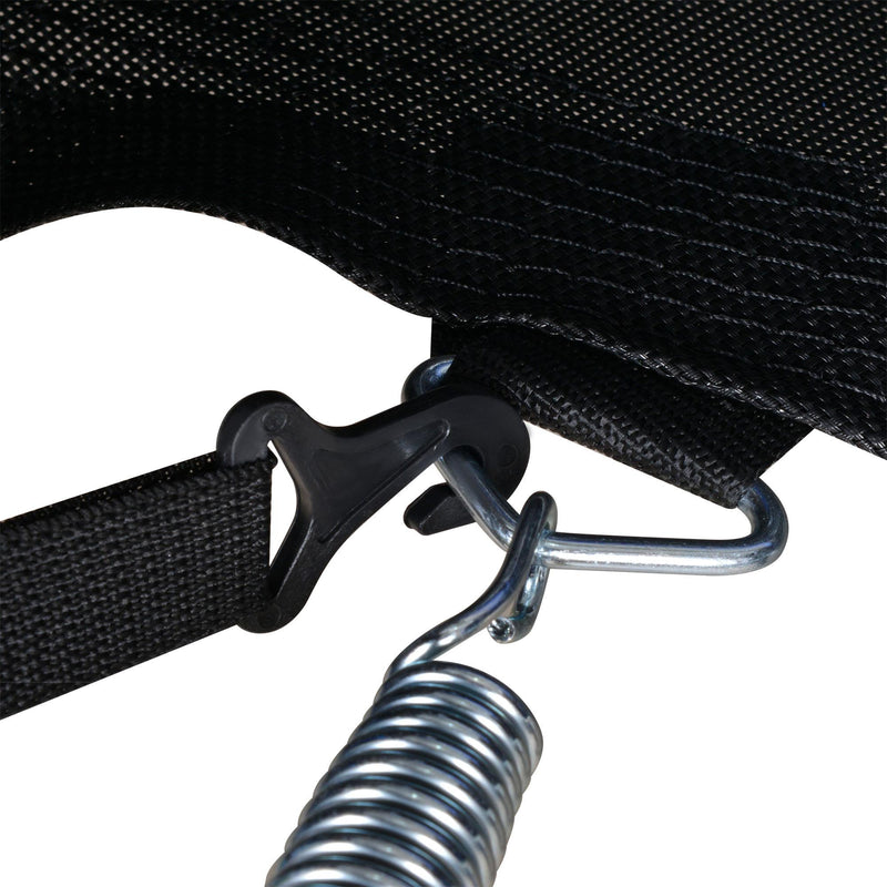 Trampolino Tappeto Elastico Ø305x248 cm con Rete e Bordo Imbottito Blu e Nero