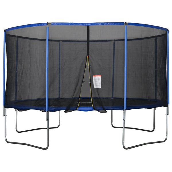 acquista Trampolin Trampolin Ø426x269 cm mit Netz und gepolstertem Rand Blau und Schwarz