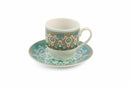 Set 6 Tazzine Caffè in Porcellana con Piattino 90 ml Villa d'Este Home Tivoli Cala Jondal
