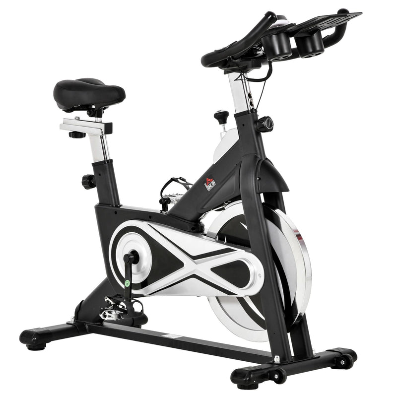Cyclette Spin Bike Volano 18 Kg con Schermo LCD Nera