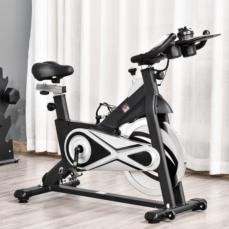 Cyclette Spin Bike Volano 18 Kg con Schermo LCD Nera
