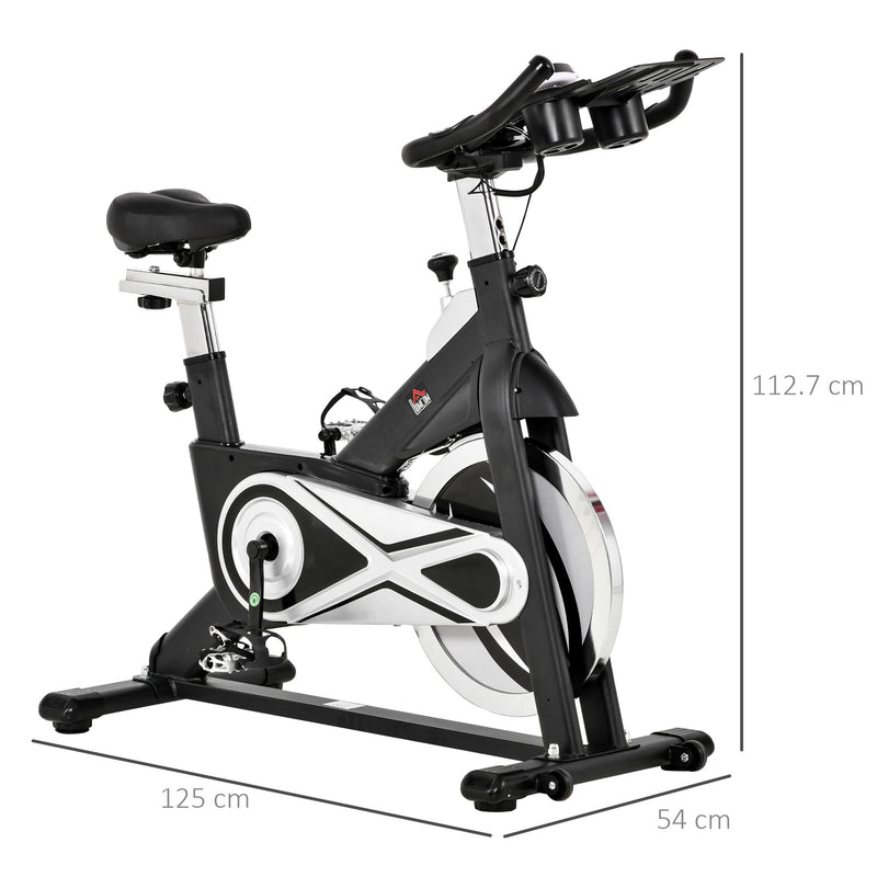 Cyclette Spin Bike Volano 18 Kg con Schermo LCD Nera