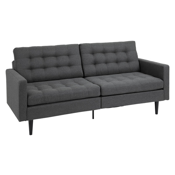 Schlafsofa 200 x 79 x 96 cm in grauem Stoff acquista