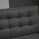 Divano Letto 200x79x96 cm in Tessuto Grigio