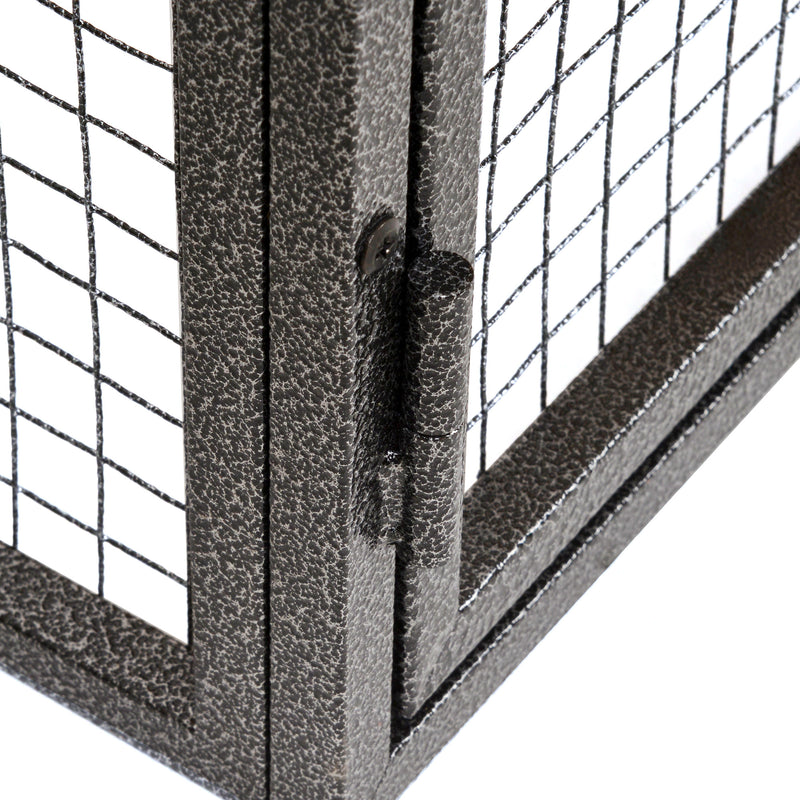 Conigliera da Giardino 122x63x92 cm con Rampa in Legno e Metallo