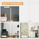 Lampada a LED da Terra a Stelo 144 cm 12W Bianco Caldo Argento